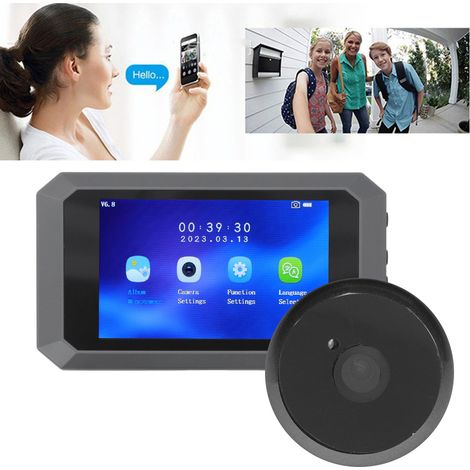 Sonnette Vidéo sans Fil avec Caméra 1080P Visiophone Audio bidirectionnel détection de mouvement batterie 1400mAh (1/5)