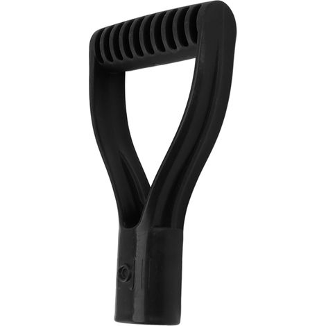 Poignée de bêche en plastique, diamètre intérieur 32 mm, poignée en D, poignée de rechange pour pelle à neige, râteau, noir (1/5)