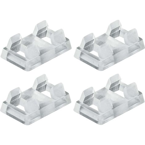 4x Clip de connexion pour assembler deux grilles optiques paraboliques plastique transparent à enficher DIN 5035 Profilé Lumière Artificielle Recommandation Bien-être Eclairage intérieur Assemblage (1/2)