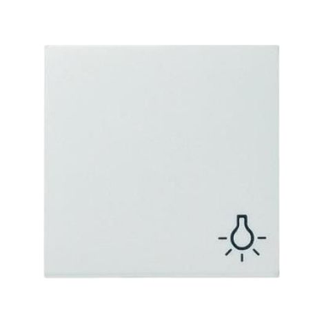 Couvercle Pour Interrupteur À Bascule - Blanc - Symbole Éclairage - Pour Boîtier Encastré Standard - 1 Pièce