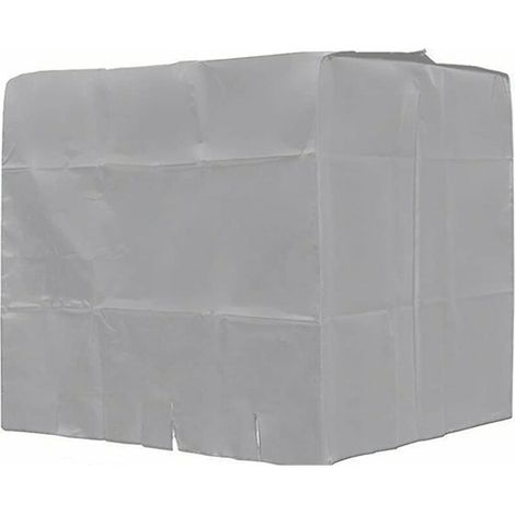 Cubierta para tanque de agua, SL.GT IBC Cubierta para tanque de 1000L, Cubierta protectora para contenedor de tanque de agua, Antipolvo, Anti-UV, Anti-lluvia, 120x100x116cm (Gris)