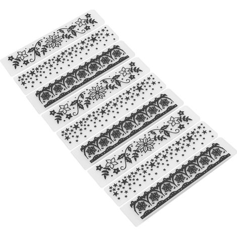 9 Pièces Modèles de Gaufrage en Plastique pour Scrapbooking DIY, Relief Concave et Convex pour Cartes et Artisanat Papier (1/5)