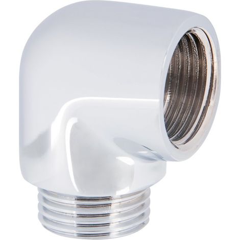Raccord équerre 1/2' – Filetage mâle – Acier inoxydable – Fixation par vis – Pour installations sanitaires – Sobime (1/2)