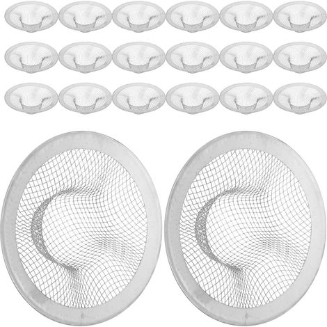 Lot de 20 crépines d évier filtre en maille d acier