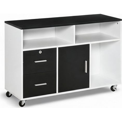 Meuble de rangement de bureau en melamina 100 x 35 x 65 cm (1/5)