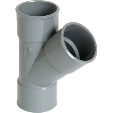 Nicoll – Té PVC 45° réduit FF 40/32/40 – Raccordement pour plomberie – Pour évacuations eaux usées – Compatible avec installations standards