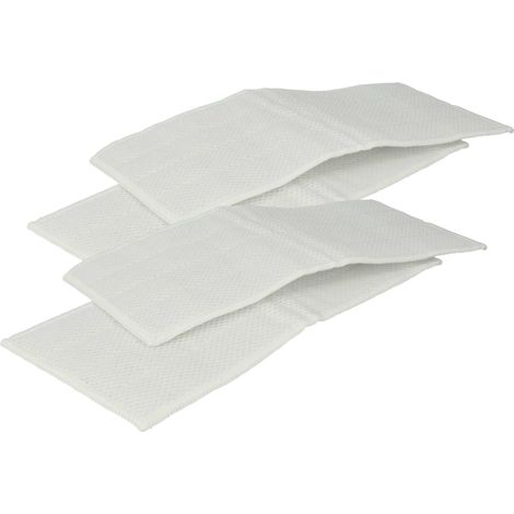 vhbw 4x Replacement Cover Scrubber Sleeve compatible with Kärcher KV 4 Premium, KV 4 Window Cleaner Squeegee - Mop Attachment Cloth Pad