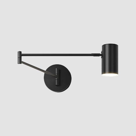 Applique murale à bras oscillant long Lampe De Chevet D'intérieur éclairage vers le bas orientable 360° LED 3 couleurs nior 12 W (1/5)