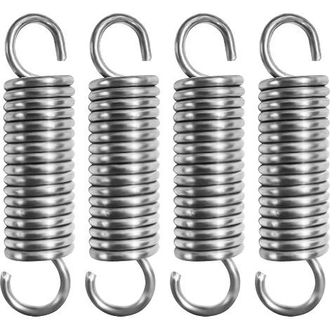 60mm Pull Springs with Hooks, Stainless Steel Tension Spring, Extension Springs Outer Diameter 15mm, Wire Diameter 2.2mm, Force 12kg (1/5)