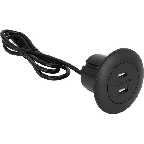 Chargeur USB Double pour canapé, Prise Courant encastrée ABS Port Chargement USB téléphone Chargeur canapé Salon pour Fauteuil inclinable Paresseux, canapé électrique (1/5)