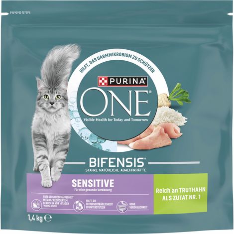 Purina One Katzenfutter Sensitive reich an Truthahn 1,4 kg