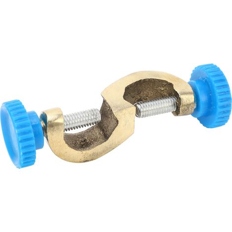 Pince de laboratoire en cuivre, longueur 8 cm, tête à angle droit, support de fixation pour montage expérimental, étau de tige robuste (1/5)