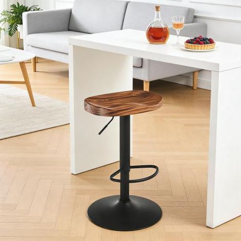Chaises de salle à manger rustiques de style moderne, tabourets de bar hauts, chaises de petit-déjeuner (un seul tabouret de bar est inclus) (1/5)