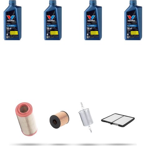 Kit tagliando 4 FILTRI e 4L OLIO compatibile con Citroen Xsara 1.4I 55kw dal 1997 (1/5)