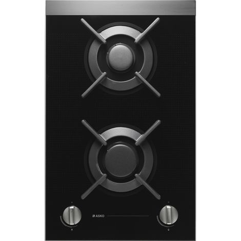 Asko HG1355GB. Colore del prodotto: Nero, Posizionamento dell'apparecchio: Da incasso, Dimensione della larghezza del piano cottura: 33 cm. Tipo di controllo: Manopola, Posizi... - 735376 - HG 1355 GB (1/2)