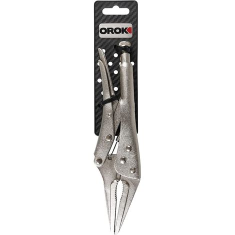 Pince étau carrossier bec long - 210mm - Matière: acier carbone: 58% et acier A3: 42% - Utile pour la carrosserie - Pratique et facile à utiliser (1/5)