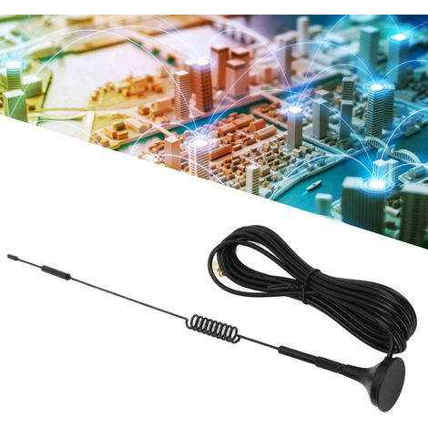 Antenne XP-4G-003 4G, compatible 2G/3G/GPRS/GSM/NB-IoT/LTE, à ventouse et connecteur SMA. (1/5)