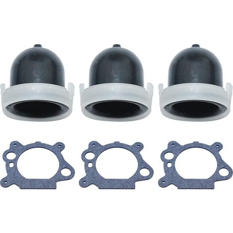 Kit de joints et ampoule de démarrage pour tondeuse à pousser, pour moteurs Briggs and Stratton: 122K02, 122K82, 124K02, 12A800, 12F702, 12F707, 12F782, 12G802, 127800, 128800, 1297000, 1729800, 13570 (1/5)