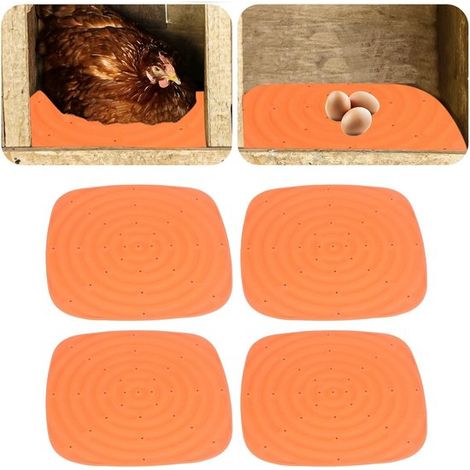 Almohadillas para nidos de gallinas de 30 x 30 cm，paquete de 8，esponjas para gallinero，tapetes reutilizables para la puesta de huevos (1/5)