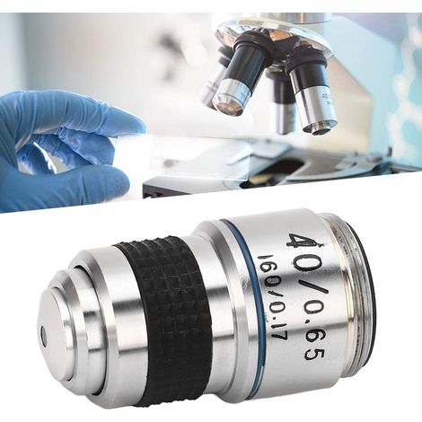 Objectif achromatique 40X, accessoires pour microscope, objectif de microscope 185 (1/5)