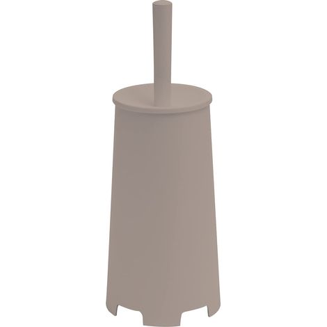 GEDY G-Oscar Scopino WC da appoggio Colore Tortora Chiaro, 35X13X13 CM Peso 0,396 kg, scopino Bagno con setole Realizzato con Resine termoplastiche, Anni di Garanzia 2, Design R&S Gedy (1/2)