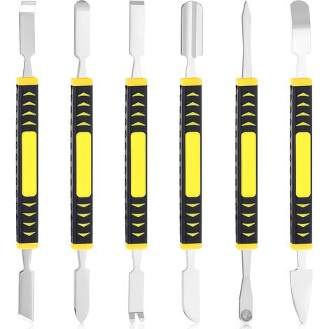 Lntyq Lot de 6 petits leviers en métal pour réparation d'appareils électroménagers pour téléphone portable, ordinateur, lunettes, petits appareils numériques (1/4)