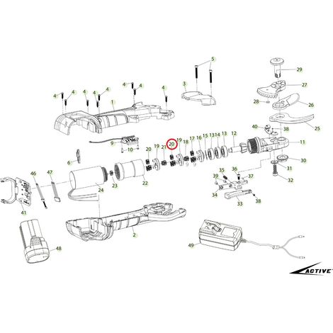 Ingranaggio satellite primo stadio ORIGINALE ACTIVE forbice tigercut 35 025515