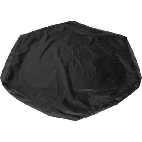 Couvercle Bac A Sable Hexagonal - Taffetas Polyester Enduit Argent 190T - Protection Jardin Piscine Baignade Enfants - 140x110x20 cm (1/4)