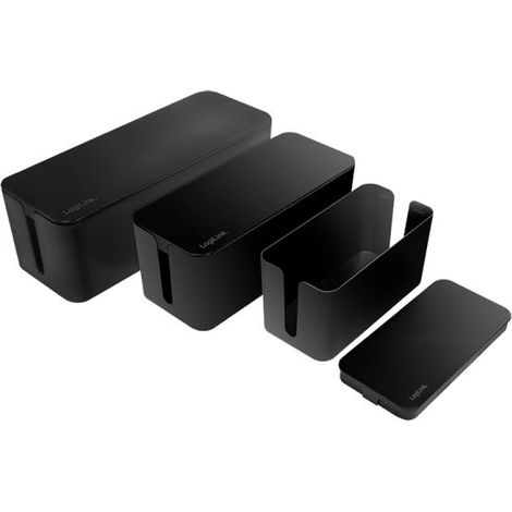 LogiLink KAB0077 Scatola per cavi nera 3 dimensioni