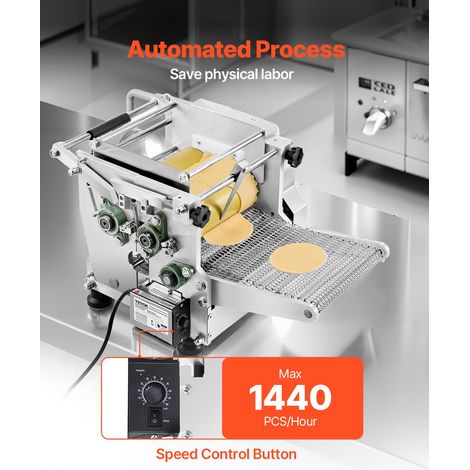 Machine automatique de fabrication de tortillas de maïs, avec revêtement antiadhésif, presse à tortillas électrique, 14 cm de diamè… (1/5)