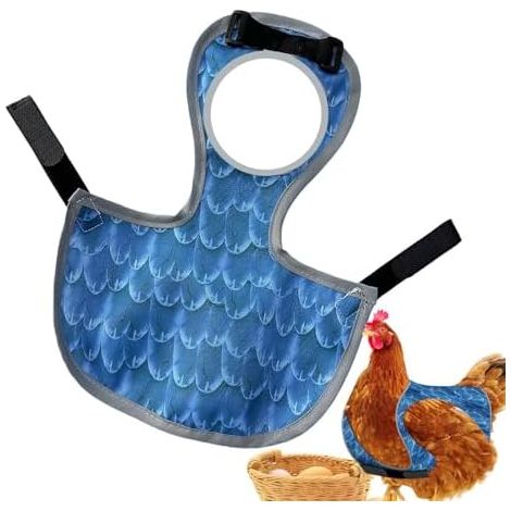 Protection dorsale pour poules – Protection dorsale réutilisable et lavable avec sangle ajustable Vestes de protection pour poussins, volailles, animaux de compagnie, poussins, ailes, extérieur, inté (1/5)