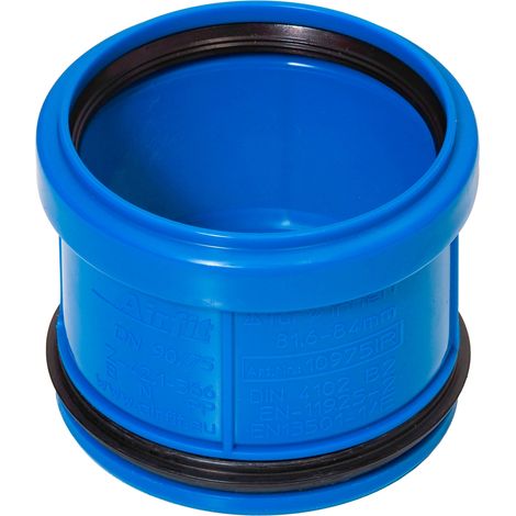 airfit pièce de réduction intérieure d'évacuation PP DN 90/75, pour tuyaux à paroi épaisse, bleu