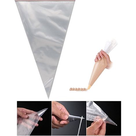 TrAdE Shop Traesio - Set Saccapoche Usa E Getta Monouso Sacca Pasticcere Sac A Poche Cake Design 40cm - (1/2)