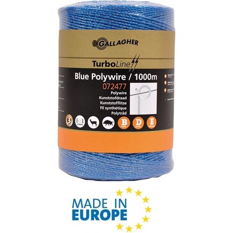 Filo Conduttore Lunghezza 1000 m TurbolineLine Blu Anticinghiali GALLAGHER per Recinzioni Elettriche (1/3)