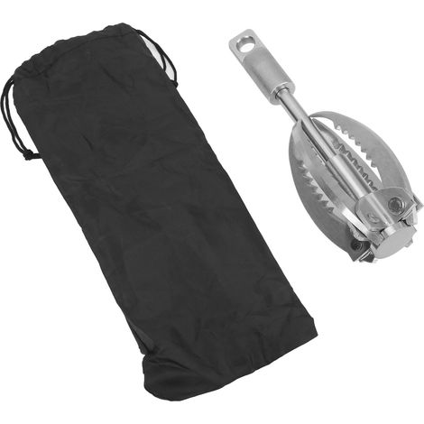 Kletterhaken aus Edelstahl, klappbarer Greifhaken für Outdoor-Überlebensaktivitäten, Abenteuer und Katastrophenhilfe (1/5)