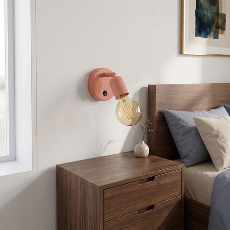 Aplique de Pared de Metal Terracota Orientable  Serie FITA (1/5)