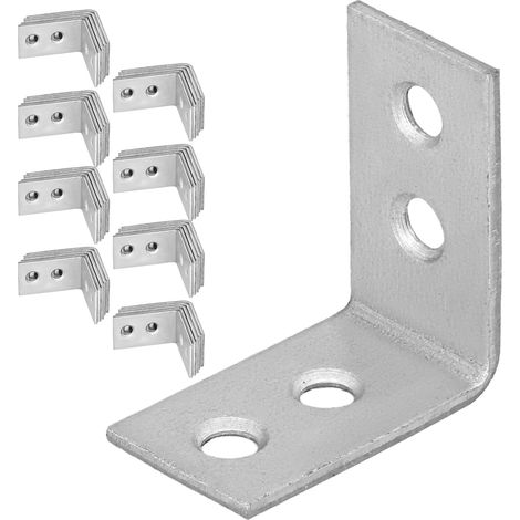 Ángulo de carpintero, conector de construcción, acero galvanizado, 30x30x17 mm, 100 unidades