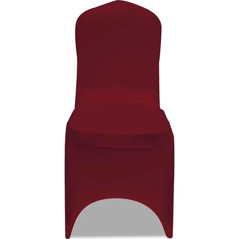 Maison Exclusive - 100 Pz Fodere per Sedie in Tessuto Elasticizzato Bordò (1/5)