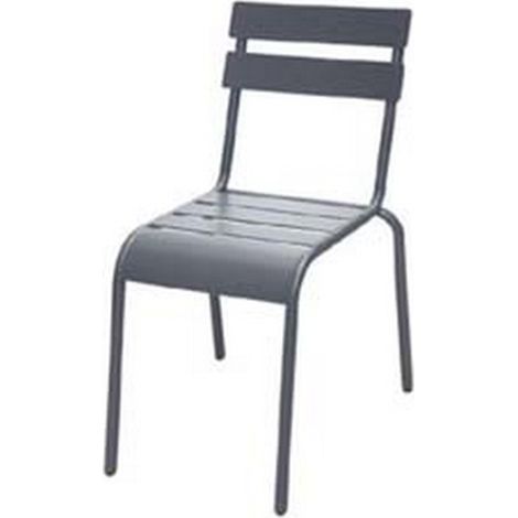 1PZ SEDIA IN ACCIAIO MODELLO LONDRA COLORE ANTRACITE - cm.56,5x45,5x81h.