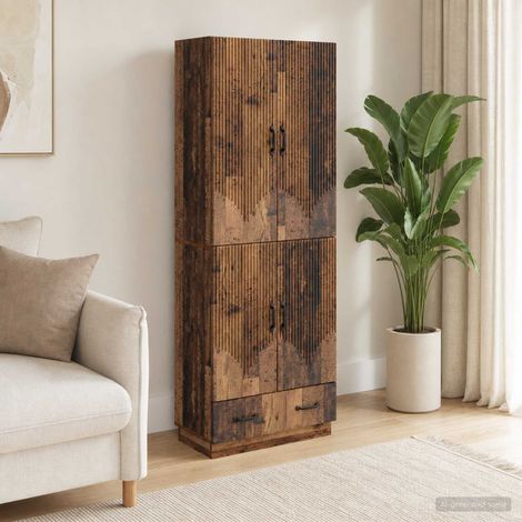 vidaXL Ensemble de Meubles 2 pcs Bois ancien Bois d'ingénierie (1/5)