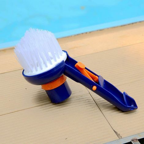 Brosse de nettoyage pour piscine, pour les parois, le fond, les marches et les carreaux, utilisation manuelle dans les spas, les lacs, les fontaines et les baignoires-AquaForge (1/5)