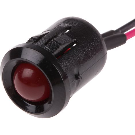 Voyant LED lumineux Rouge RS PRO, dia. 12mm, 24V c.c. ( Prix pour 1 )