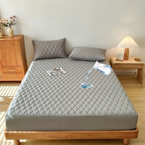 Housse de Matelas Imperméable 90x200 cm - Alèse Microfibre Ultra Douce - Protection Anti-Fuite pour Lit Bébé et Adulte - Lavable en Machine (1/5)