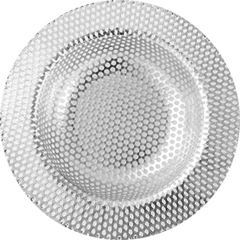 Égouttoir d'évier en acier inoxydable antirouille, grand panier d'égouttage à bords larges pour la maison, diamètre extérieur 11 cm (4,3 pouces). (1/5)