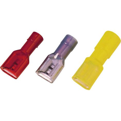 Cosse clip 6.3 mm x 0.8 mm Weidmüller LIF 1,5F638 RF 9200640000 180 ° entièrement isolé rouge 100 pc (1/2)