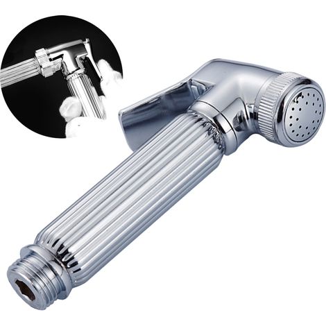 Douchette WC Laiton Chromée pour Toilette (1/5)