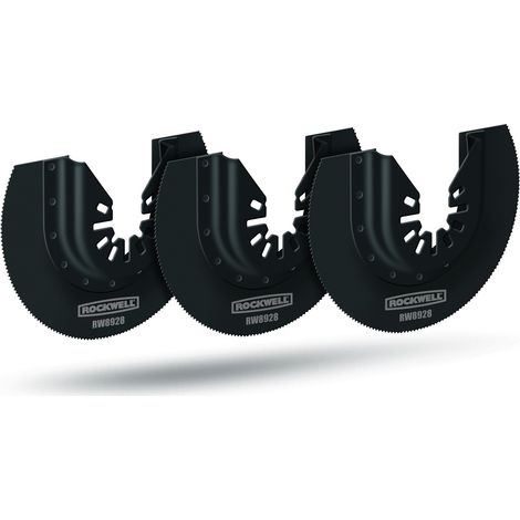 Lame de scie semi-circulaire en acier rapide 3–1/20,3 cm avec système d'ajustement universel, 3-pack (1/2)