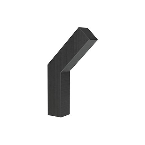 Patère aluminium - Décor : Noir satiné - ITAR (1/4)