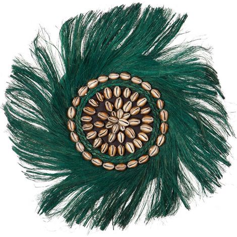 Décoration murale en fibres coquillages Batu 60 x 4 x 60 cm