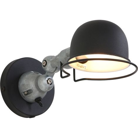 Mexlite - wandleuchte - Davin - schwarz - aluminium metall -